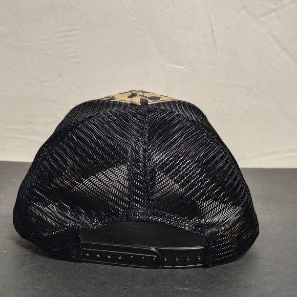 Livingston Montana Stafford Animal Shelter Hat Cap Snap Back Leopard Print Mesh - Picture 4 of 12